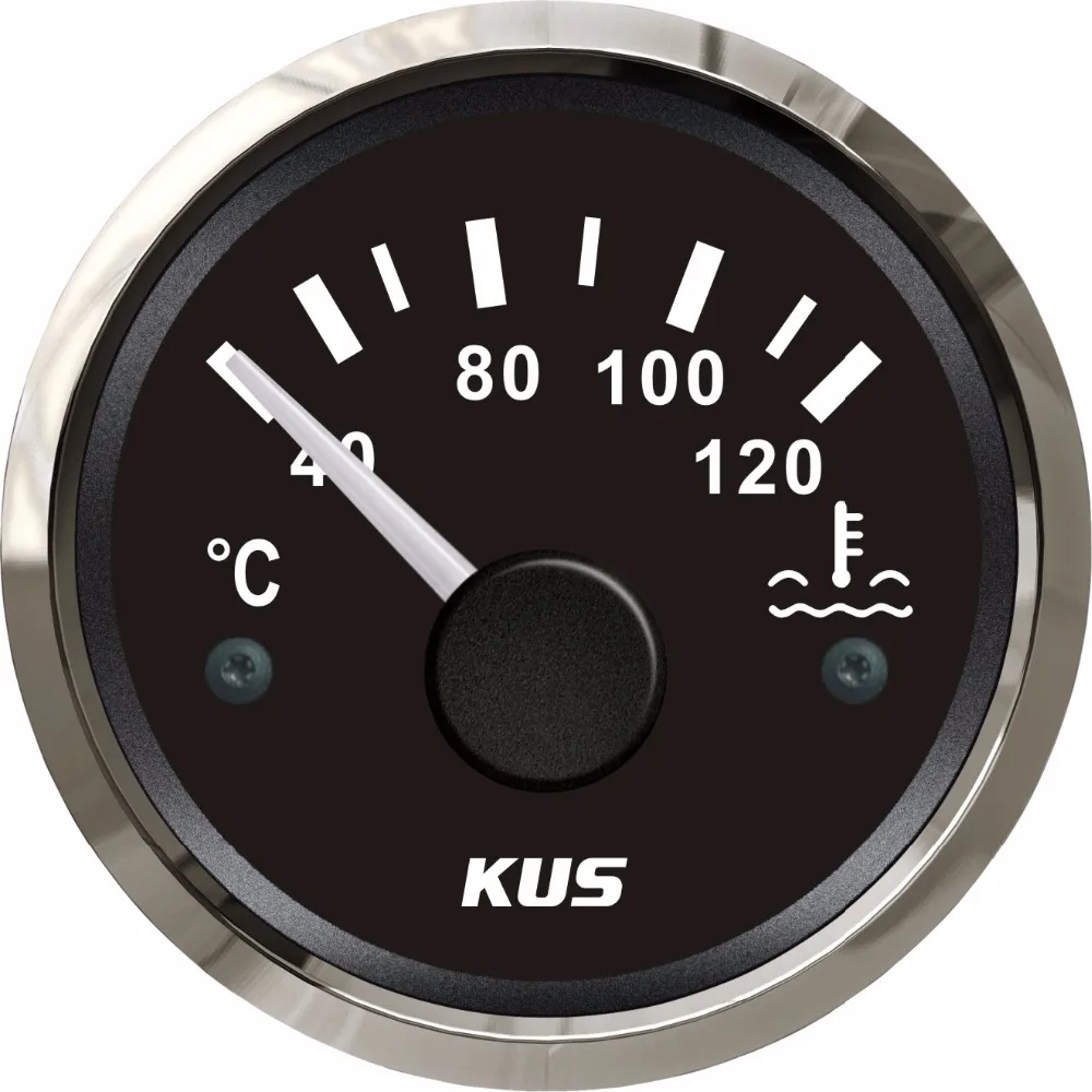 

New KUS 2" Marine Engine Water Temperature Gauge 40-120 Degree Boat RV Car Temp Meter Gauge Water Temp Sensor