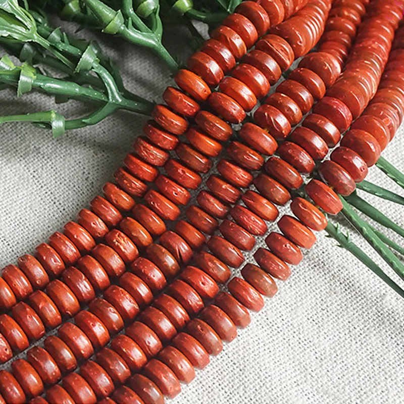 

2019 New Trendy Multi Color Coconut Shell Flat Round Beads For Jewelry Making Handcrafted Wooden Spacer DIY Necklace Materials