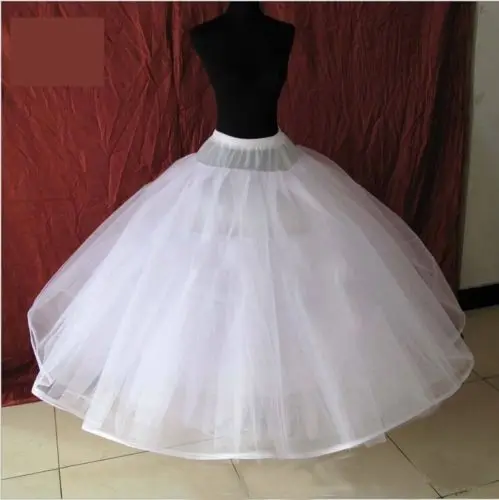 Knee Length Lace Edge Hoopless Bridal Underskirt Crinoline Petticoat Slips TUTU 