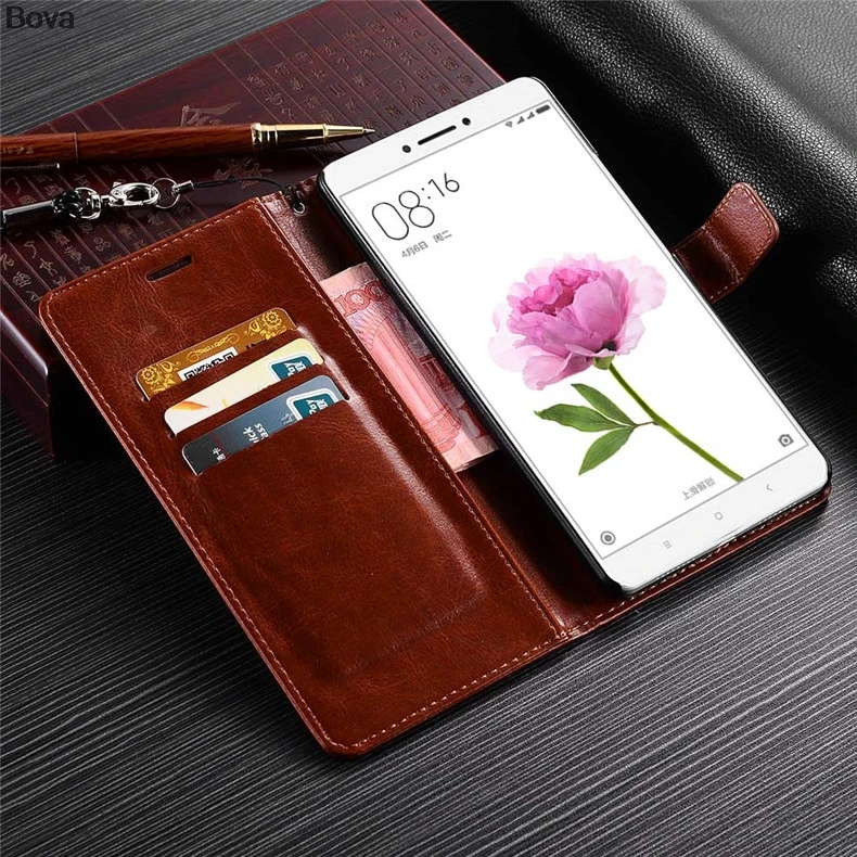 Чехол для Xiaomi Mi Max 2 3 чехол с держателем карт Max2 телефона из искусственной кожи