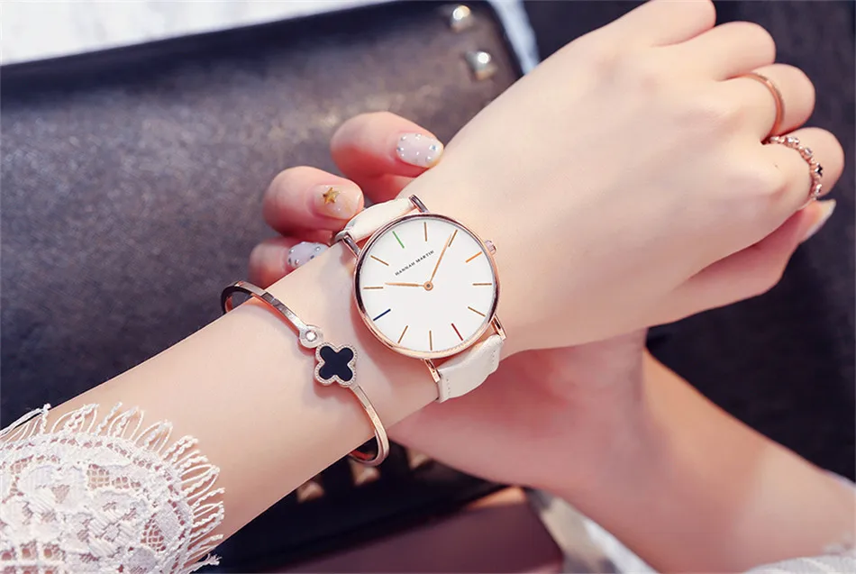 casual feminino marca superior rosa pulseira couro