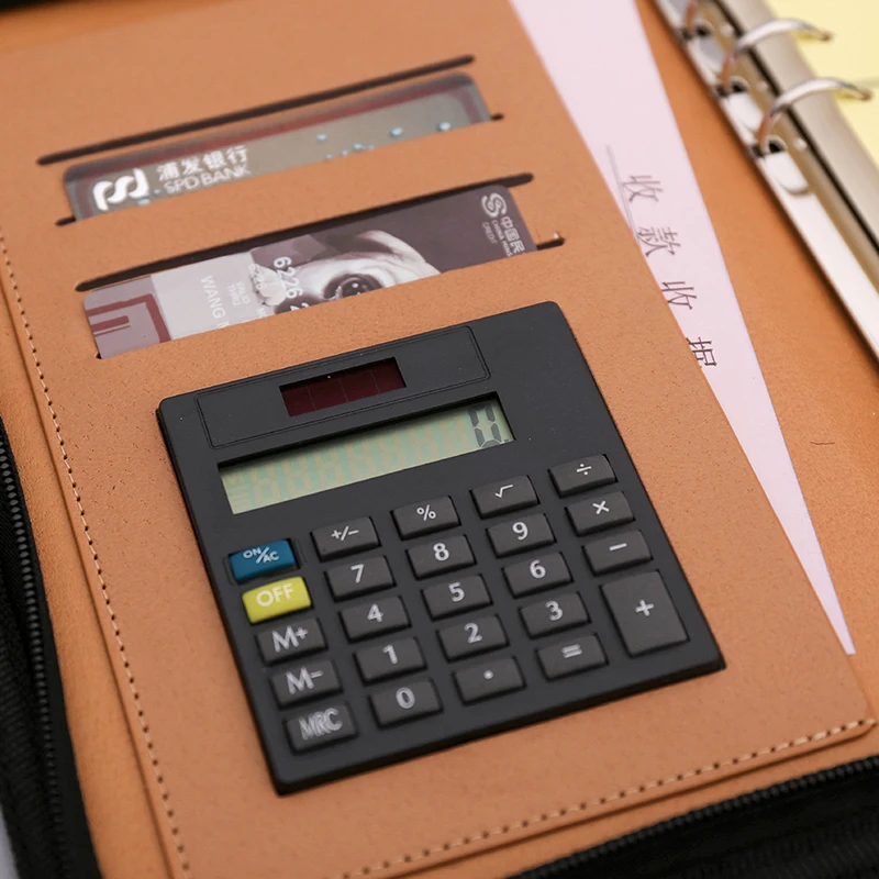 A5/B5 кожаный блокнот молочный планировщик блокнот-органайзер для путешествий менеджер папка калькулятор и офисный планировщик принадлежности