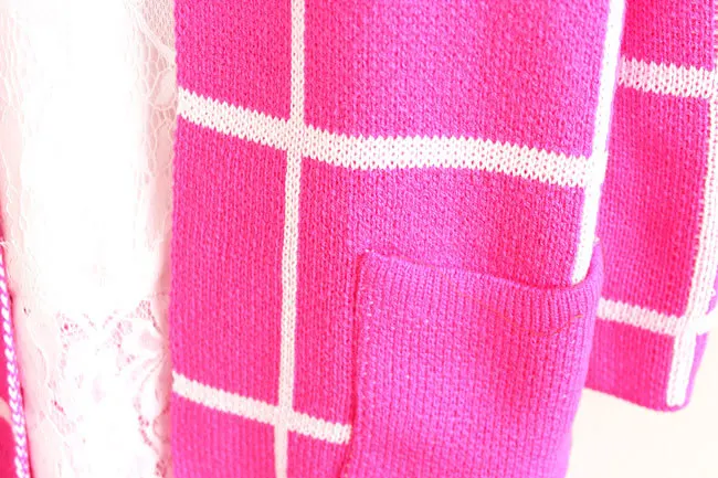 Весна Осень длинное пальто зимний свитер женский корейский Свободный большой ярдов Тонкий плед вязаный кардиган женский Vestidos LXJ253