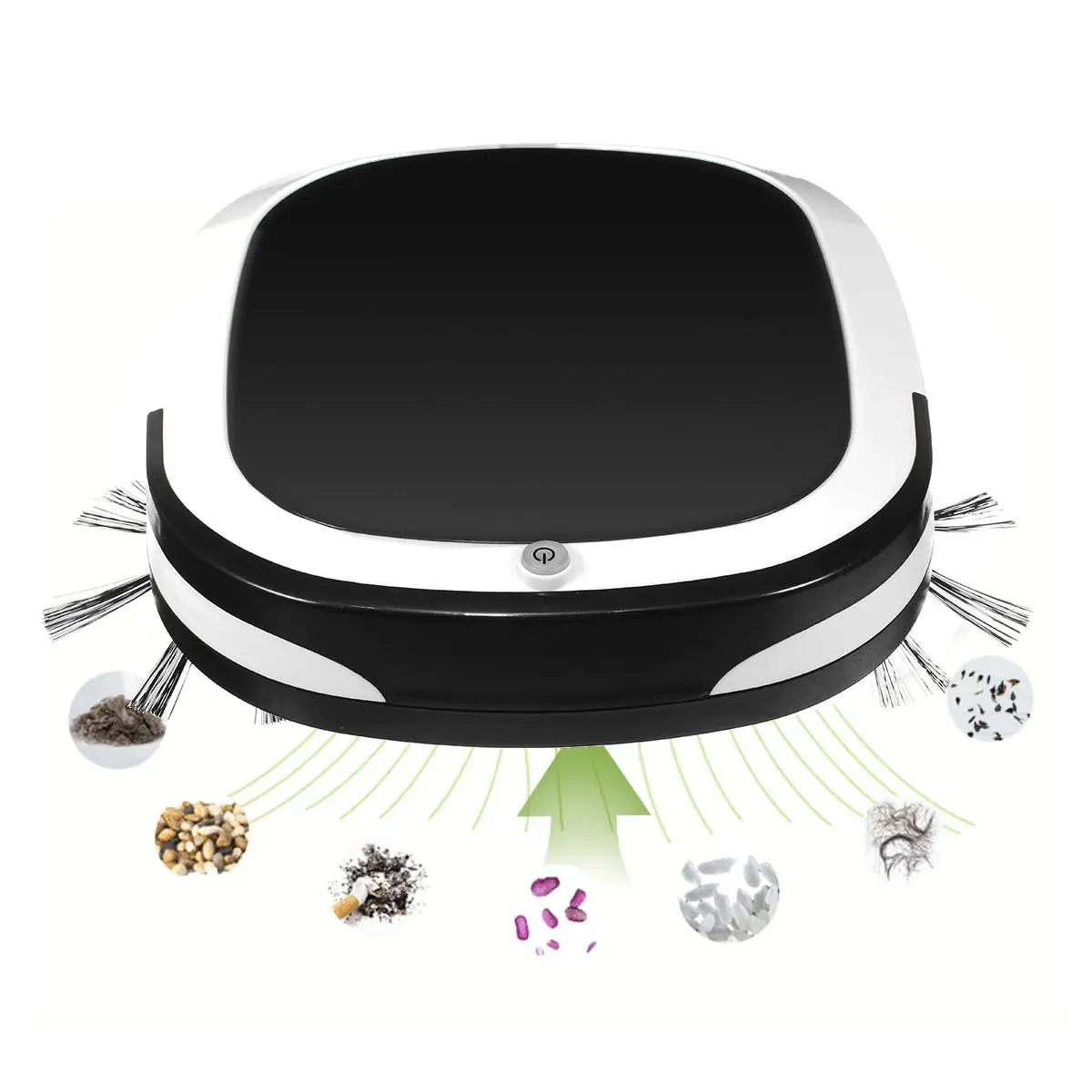 Rechargeable Smart Robot 2000PA Vacuum Cleaner Dry Wet Sweeping Cordless Auto Dust Sweeper Machine for Home Cleaning