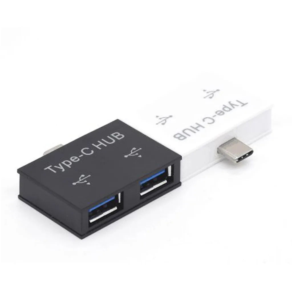 Мини-usb-концентратор 2 в 1 тип-c до 2 портов зарядное устройство концентратор адаптер для телефона планшетный компьютер для iPad сплиттер#15