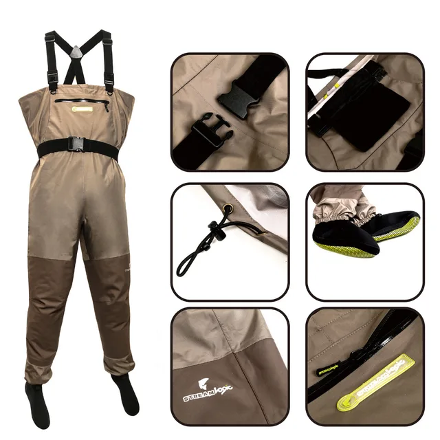 Best price at $198 Cheap Trango Fishing Wader Additional Durability In M, L, XL Size Fly Fishing Breathable Wader Fly Fishing Wader