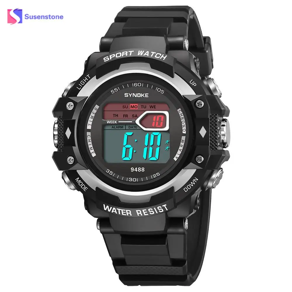

Fashion Brand Man's Sports Wristwatches Multi-Function 30M Waterproof Watch LED Digital Double Action Watch Wristwatch Hours