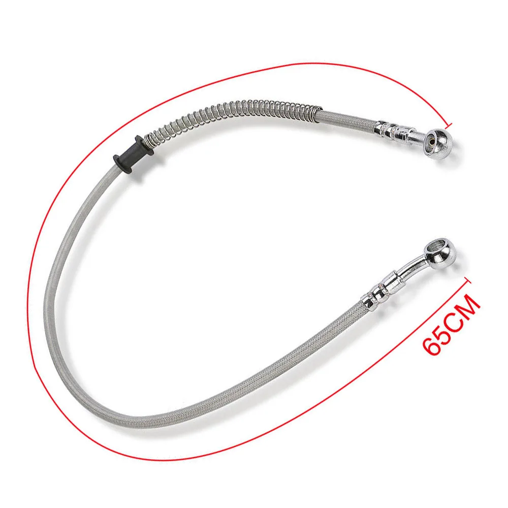 650mm Universal Motorcycle Brake Oil Hose Brake Line Stainless Steel
