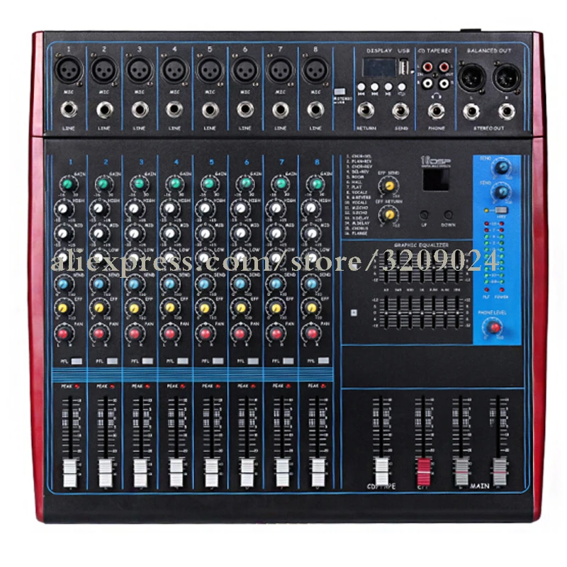 Professional Stage Performance 8 Channel Bluetooth