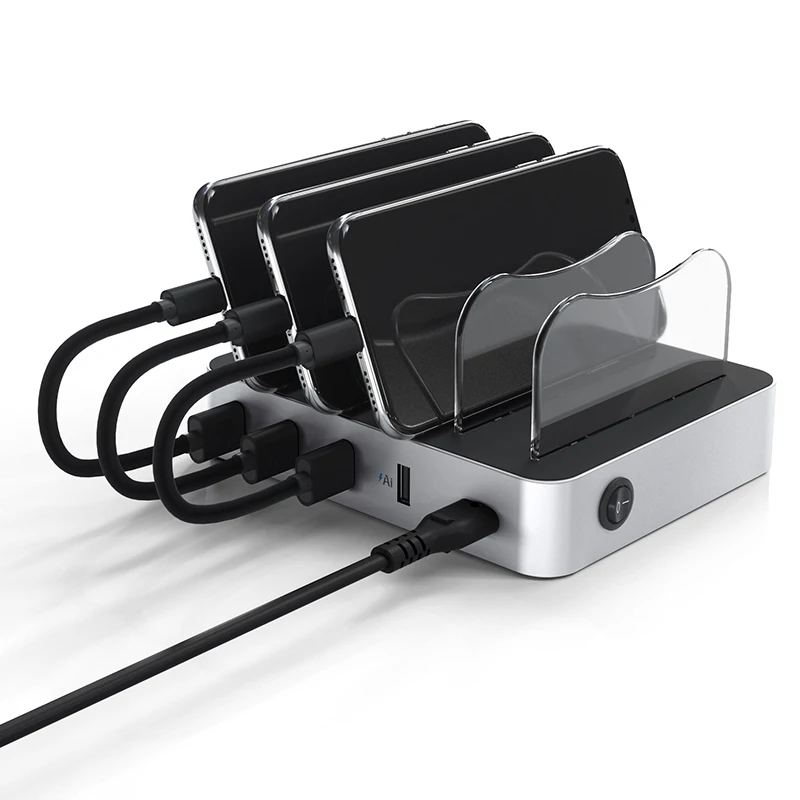 

Universal Detachable USB Charging Station show wish 34W 5V Stand Mounts holder charger 4-Port 2.4A Desktop charge Dock docking