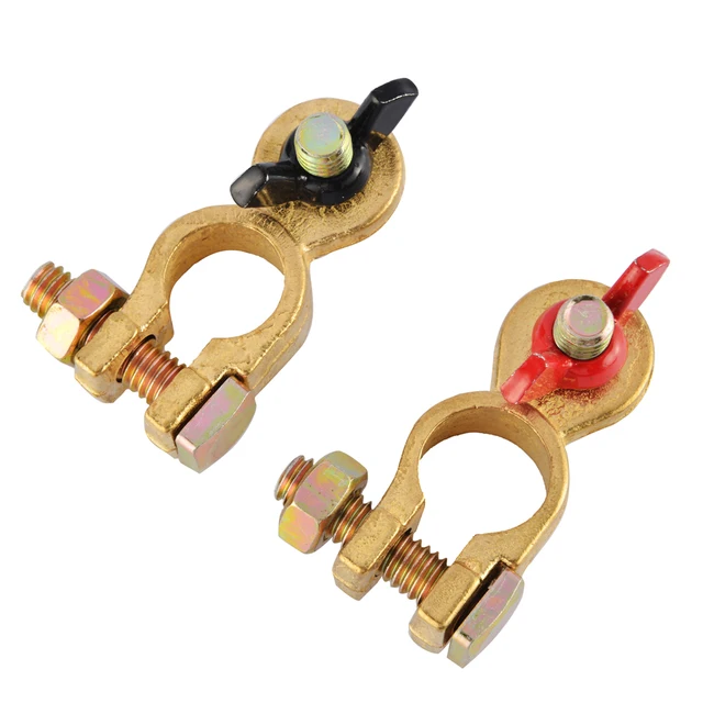 1 Pair Clamp Battery Terminal Clamp Clips Connector Car Truck Auto