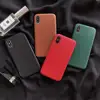 Funda con textura de cuero mate para iPhone SE 11 12 Pro XS Max XR X, funda ultrafina para iPhone 8 6 6s 7 plus ► Foto 1/6