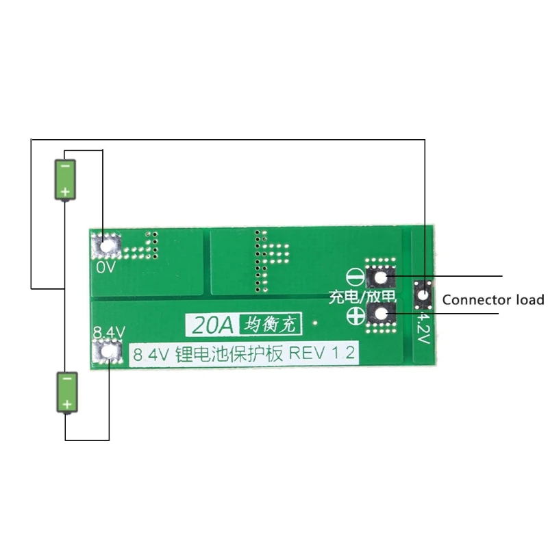 2S 20A 7,4 V 8,4 V литий-ионный аккумулятор 18650 зарядное устройство PCB плата защиты bms