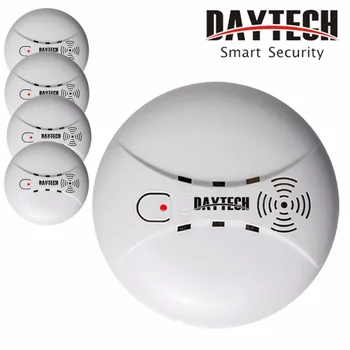 

DAYTECH Smoke Detector Alert Sensor Fire Alarm Sensor Battery Powered for Kitchen/Home/Mall/Hotel/Restaurant/Office 5 PCS