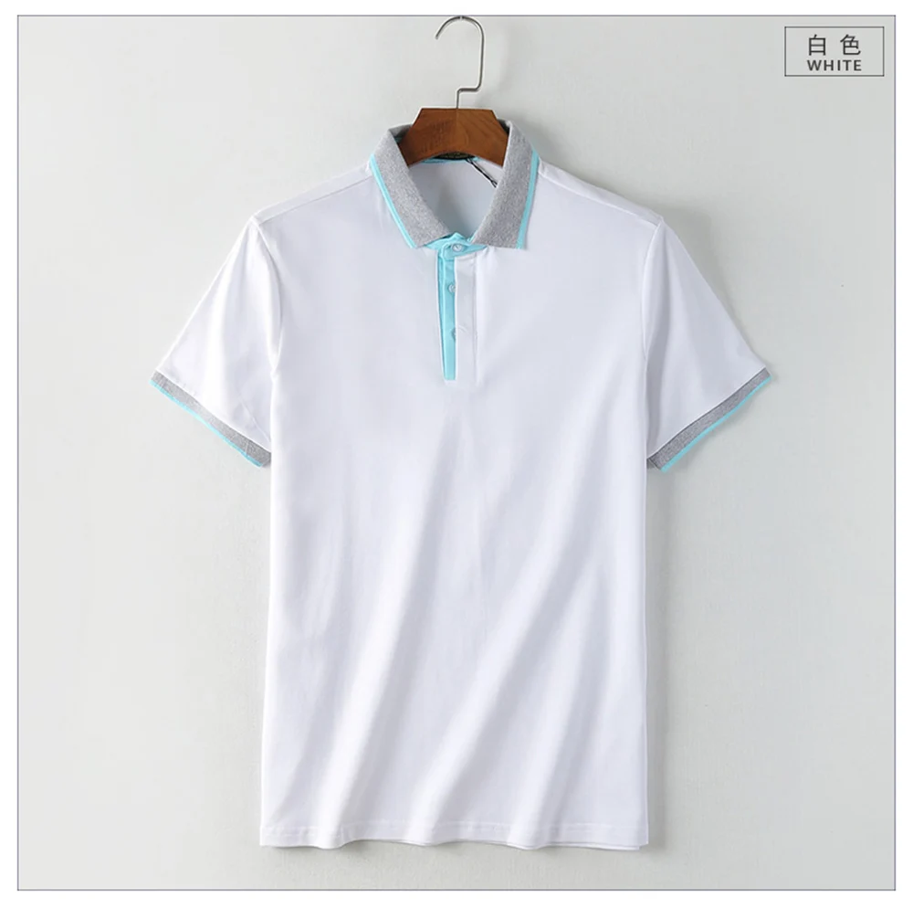 RenFeng New Brand Clothing Polo Homme Solid Camisa Polo Masculina Polo Shirt Smart Casual Men Tee Shirt Tops Cotton Slim Fit  (6)