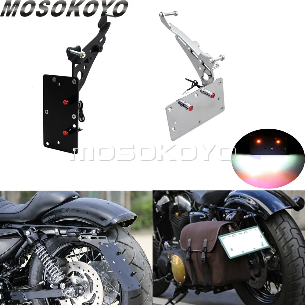 Side Mount License Plate Frame Bracket for Harley Forty Eight 2010-2017& Iron883 Side Mount License Plate Frame Bracket for Harley Forty Eight 2010-2017& Iron883