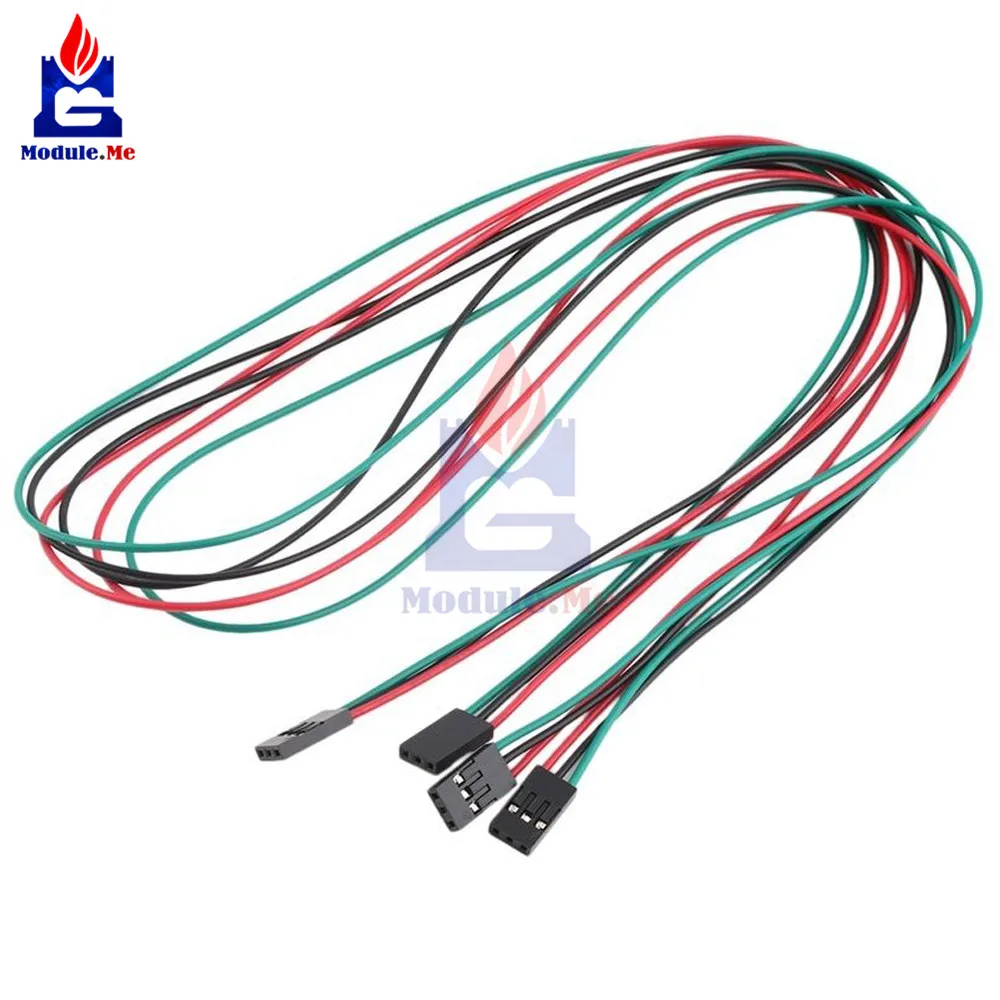 

5PCS/Lot 70cm 3 Pin Cable Female to Female Jumper Wire for Arduino 3D Printer Reprap Jumper Cable