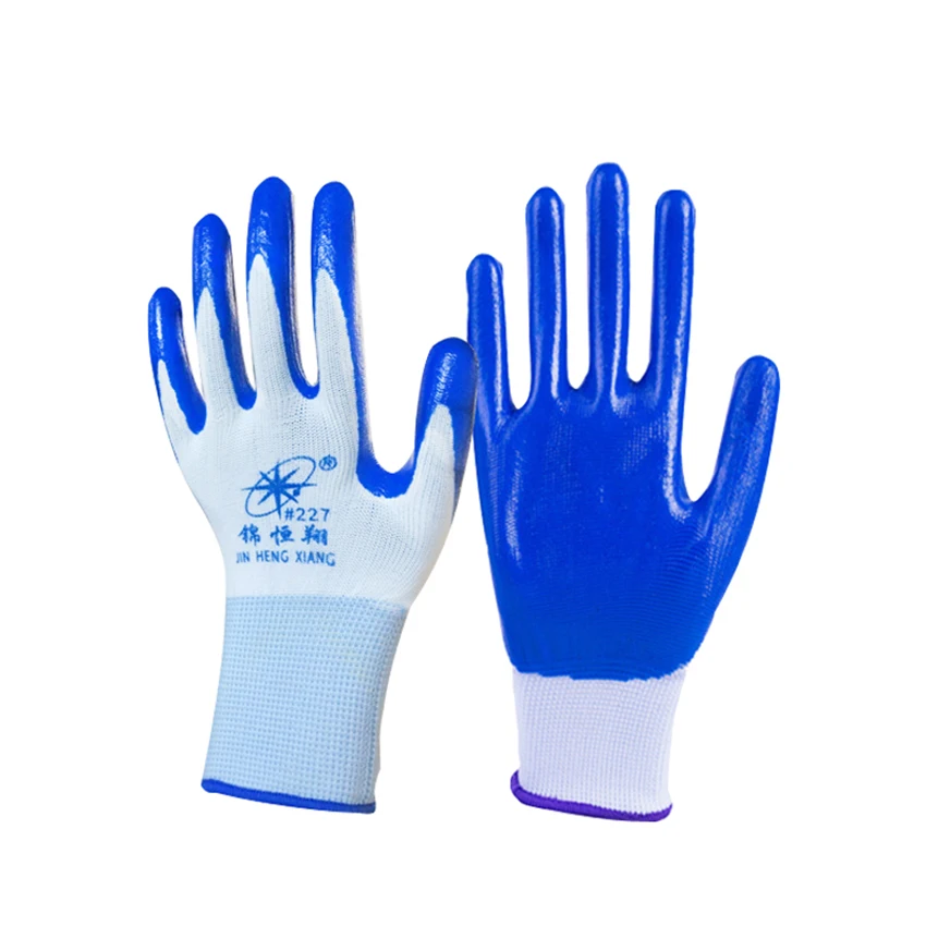 1Pair Hot Sale Nitrile Coated Working Gloves For Driver Worker Builders