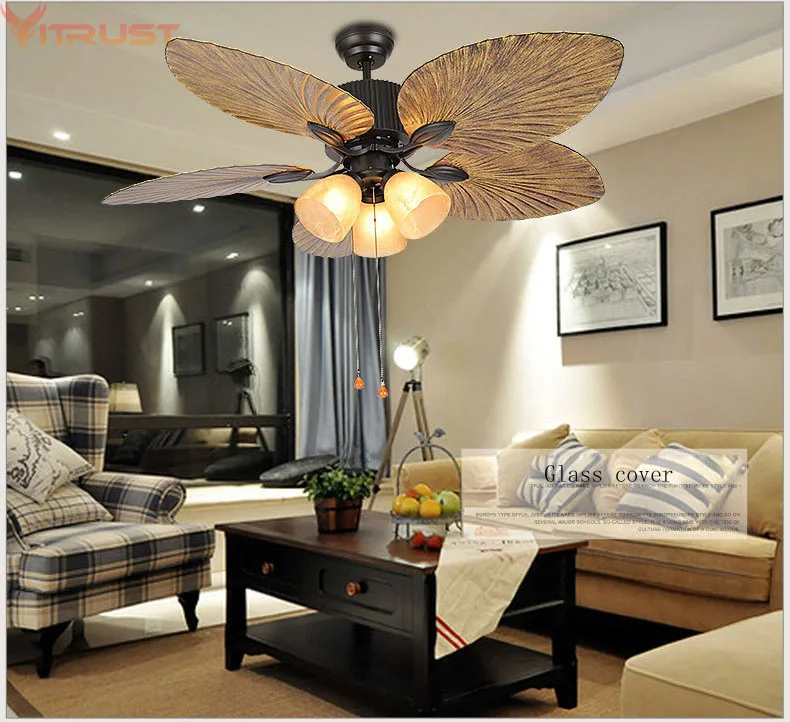 

Ceiling Fan Lamps Fans Light Bedroom Living room Remote Control Industrial Retro Loft Hanging Fan Bar Cafe Office Restaurant