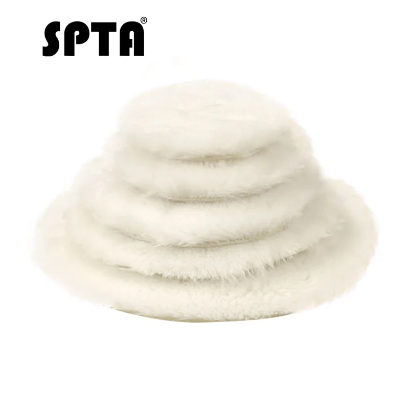 

SPTA 2''/3"/4"/5"/6/7'' Artificial Woollen Buffing Pad Wool For Car Detailing Waxing Polishing Buffer
