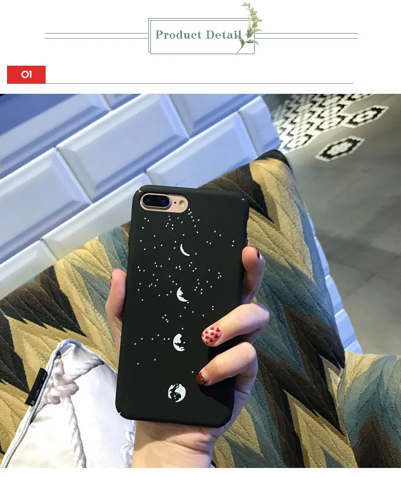 Moon Eclipse Black Matte Phone Case For iPhone 8 8plus 7 7 Plus Cases Clear Phone Case For iphone 6 s 6s Plus Cases Cover Coque  (14)