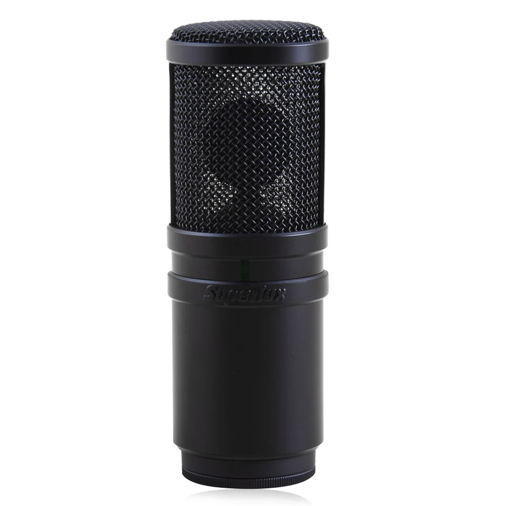 

Original Superlux E205 Studio Supercardioid Dynamic Wired Condenser Microphone XLR Connection Recoding Broadcast