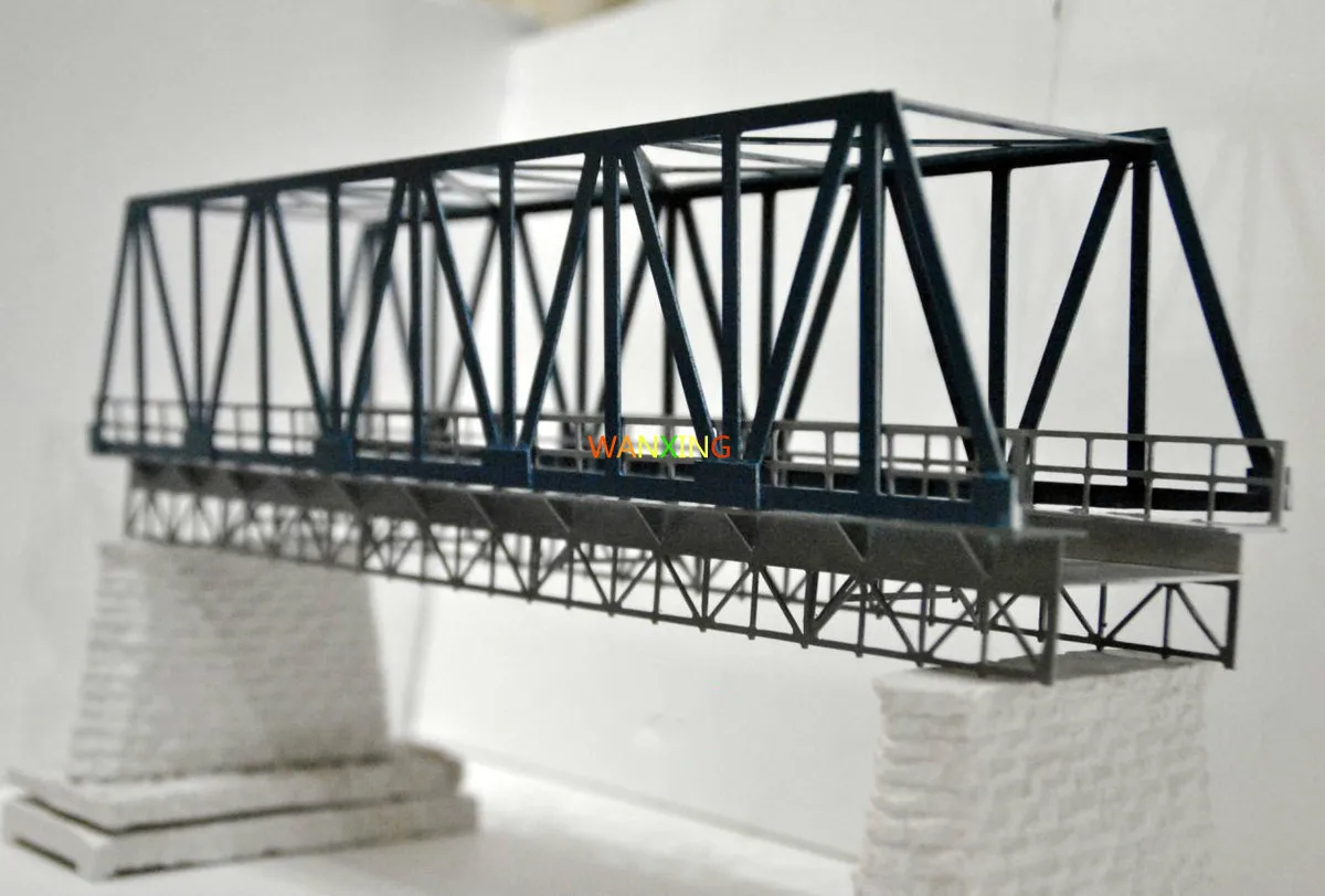 1/87 Train Model Ho Scale Plastic Elevated Railway Bridge DIY Building Kit Model Sand Table Toys for children Free Shipping