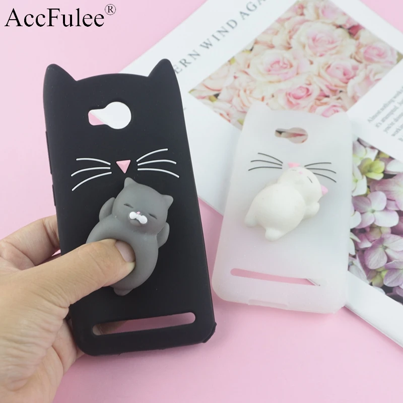 

3D Cute Japan Glitter Bearded Cat Case For Huawei Y3 II Cute Squishy Cat Cover For Huawei Y3 2 Y3II Mobile Phone Bags
