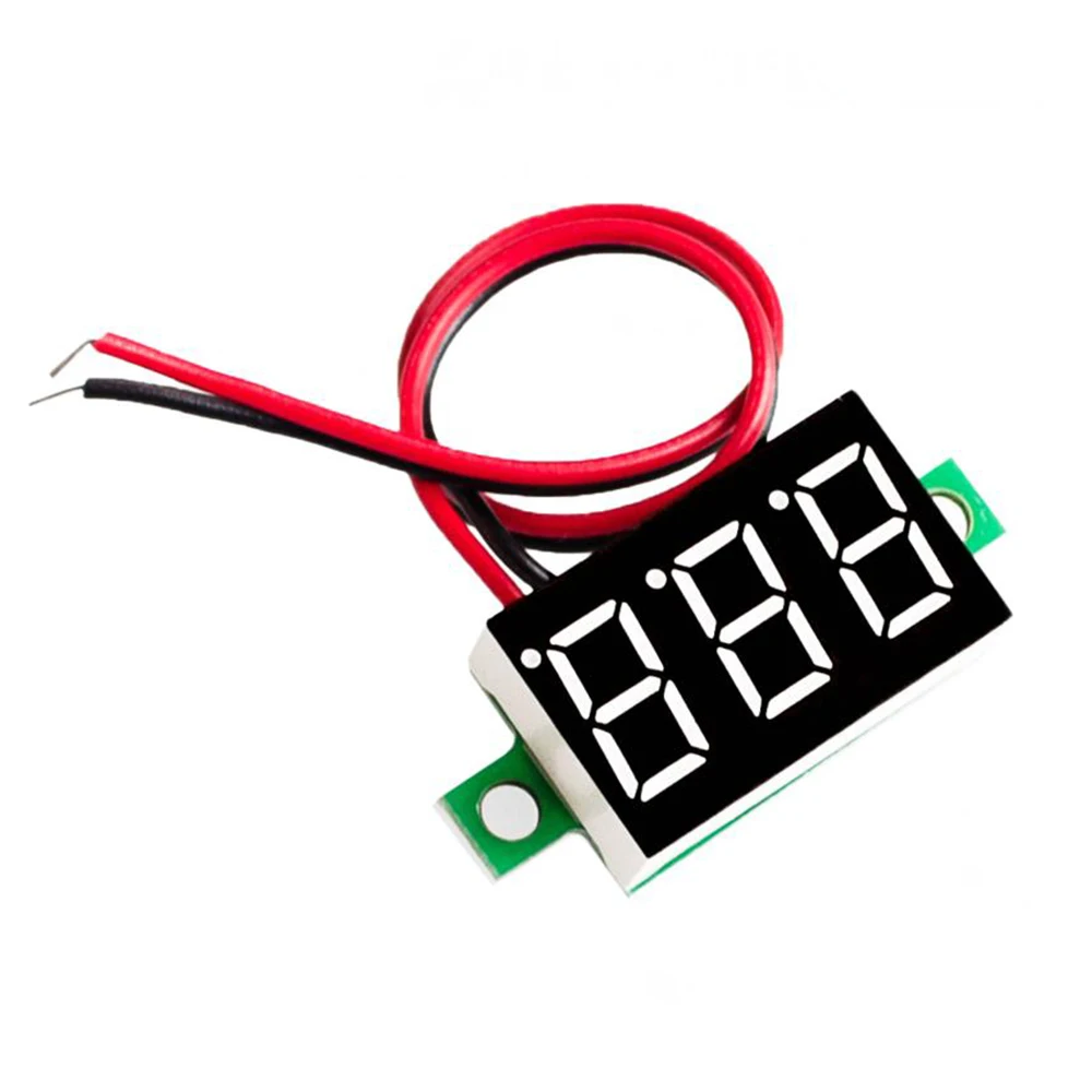 Синий во втором ряду точность светодиодный цифровой DC 4,5 V-30 V измеритель напряжения