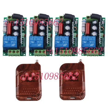 

AC220V 1CH 10A Radio Wireless Remote Control Switches 4 Receiver 2 Transmitter Learning Code automation smart home z-wave