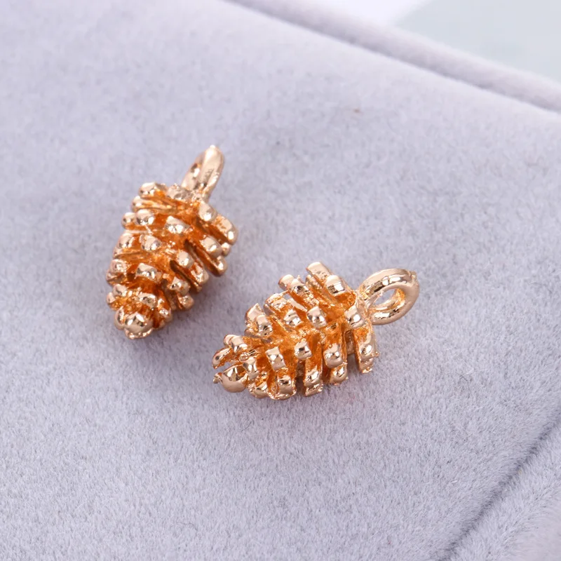 Кулон Pinecone из серебра розового золота античные бронзовые акорны шармы в виде
