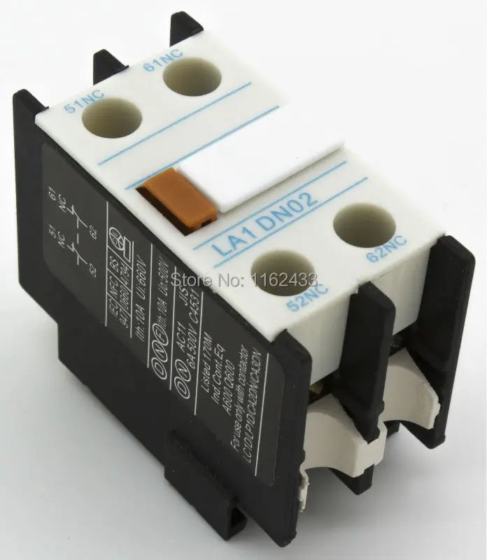 Aliexpress.com : Buy LA1 DN02 F4 02 2NC auxiliary contact block for ...