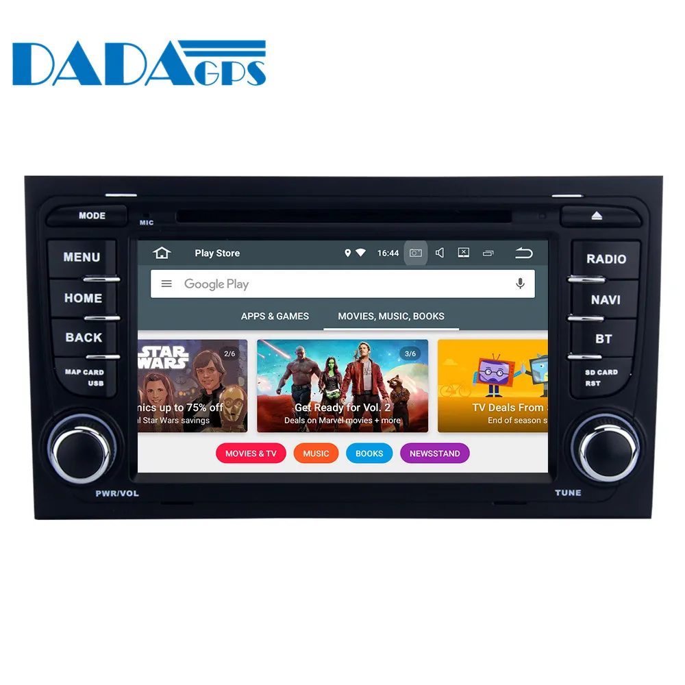 Best 7" 2 din Car DVD Player Android 8.0 4+32GB 8 Core for Audi A4 S4 RS4 2002-2008 Radio GPS Map Navigation Stereo Audio Multimedia 3
