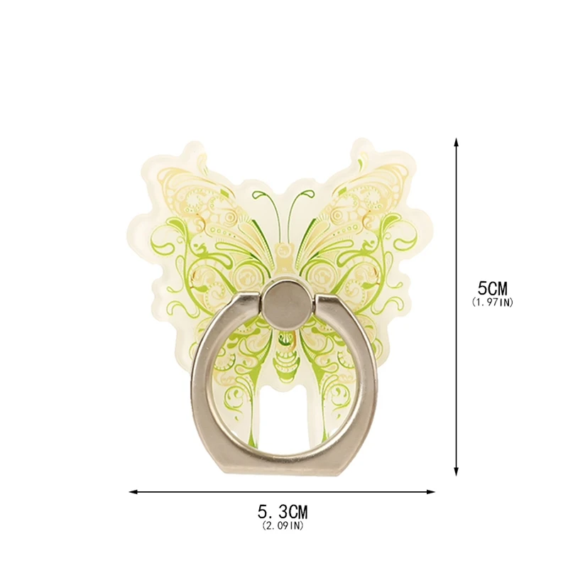 Универсальное кольцо на палец с бабочкой, гнездо для телефона, держатель для всех телефонов, настольная подставка, акриловый держатель для мобильного телефона, подставка, кронштейн