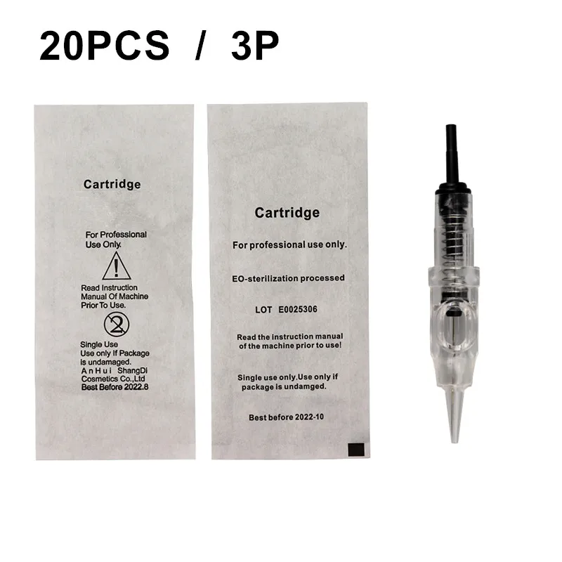 Новейший Премиум Швейцарский Мотор японские подшипники Перманентный макияж машина бровей роторная татуировка машина ручка Maquina De Tatuagem - Цвет: 20PCS 3P Needles
