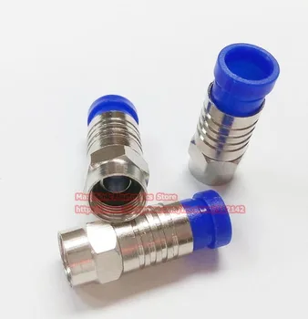 

Free shipping /50pcs Compression Coax O-Ring F Connector RG6 RG6 COAX COMPRESSION CABLE F CONNECTOR SATELLITE