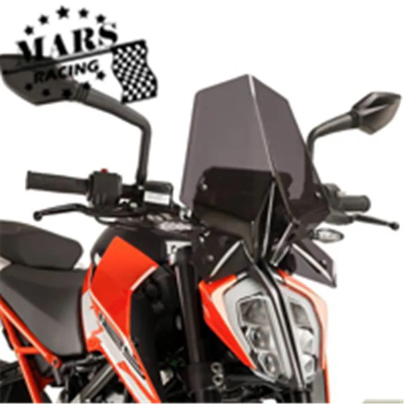 Motorcycle Sports Windshield WindScreen Visor Viser Fits For Duke 125 390 -Duke125 Duke390 Double Bubble