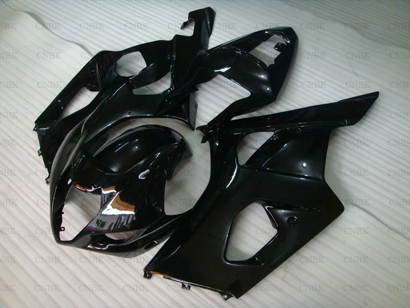 Обтекатель для GSXR 1000 2003 - 2004 K3 обтекатель кузова блестящий черный цвет Abs