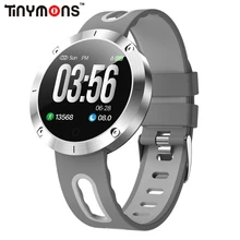 Смарт-часы Tinymons DM58 плюс цветной экран кровяное давление монитор сердечного ритма IP68 Водонепроницаемый трекер активности умный Браслет