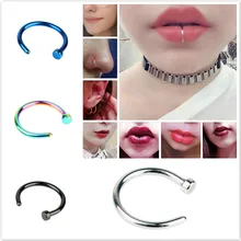 ¡Novedad de 2020! Piercing de titanio para nariz y nariz Unisex para mujer