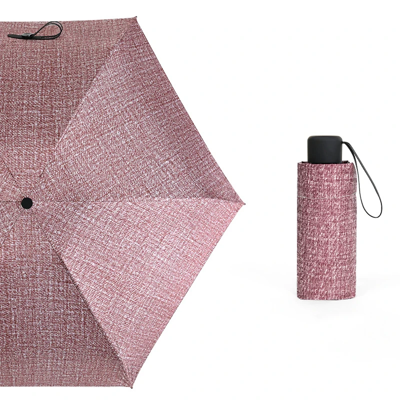 Креативный карманный мини-зонт, пятискладной, неавтоматический, 4 цвета, 8 костей, унисекс, Зонт от дождя для женщин и мужчин в солнечном и дождливом стиле