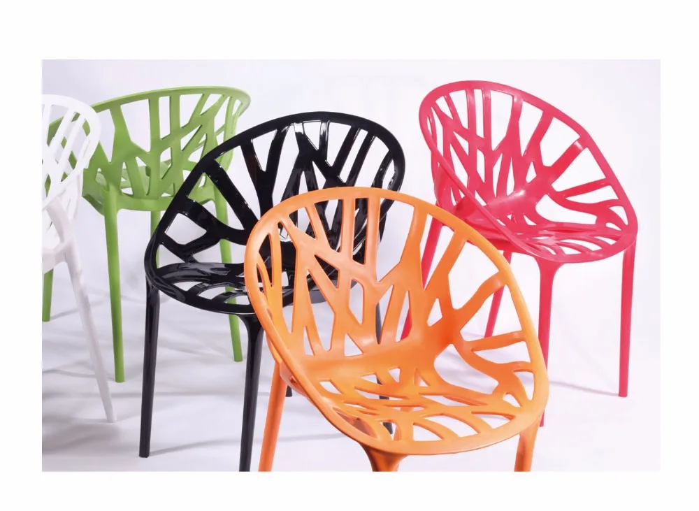 Chaise-de-salle-manger-en-plastique-avec-vigne-v-g-tale-Design-moderne