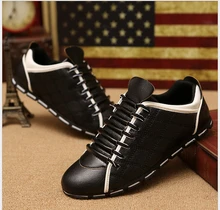 Synthetic leather Men Shoes Spring Male Casual Shoes New 2017 Fashion Leather Shoes Loafers Men’s shoes Flats zapatillas