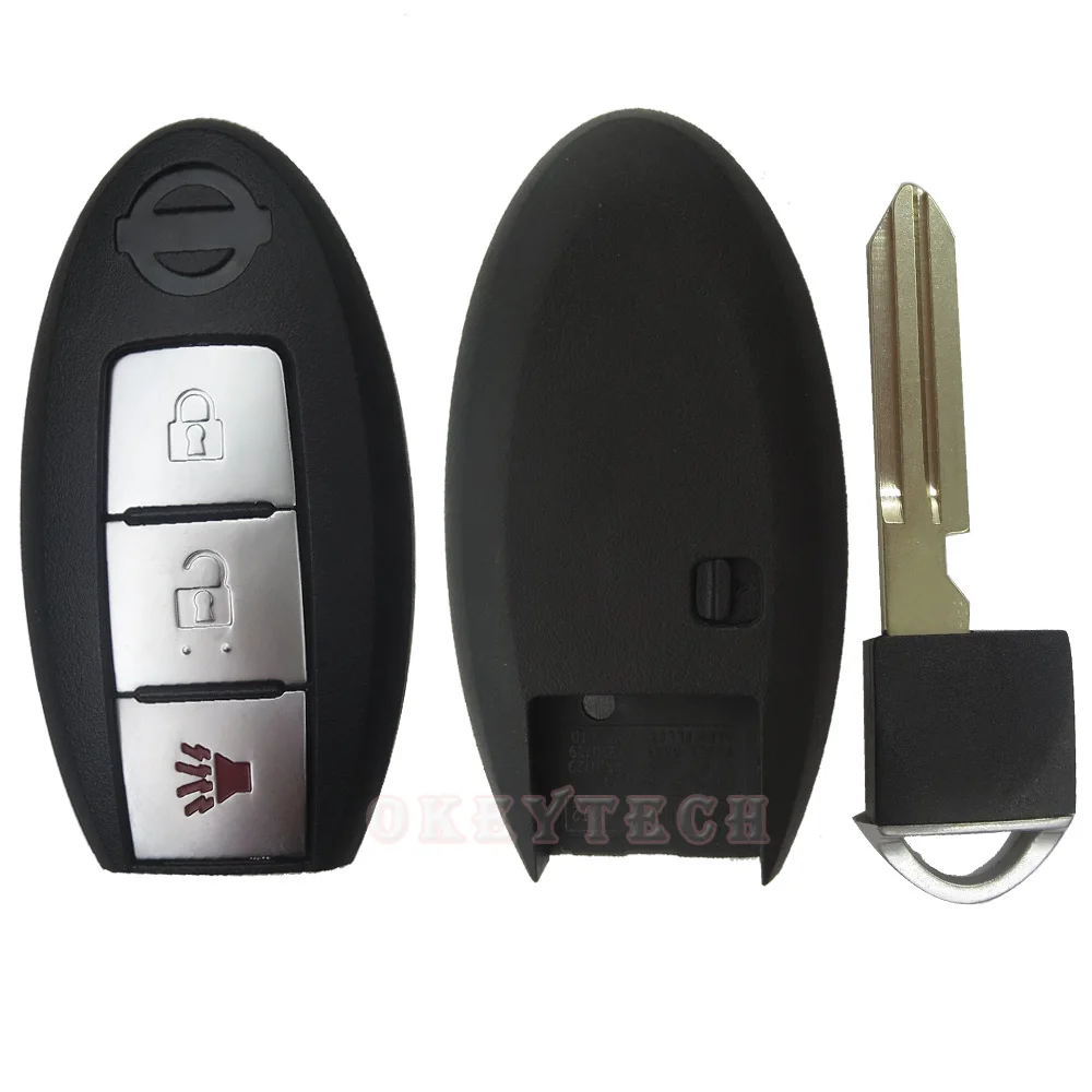 OkeyTech автомобильный Стайлинг 3 кнопки дистанционного ключа для Nissan Altima Maxima Sylphy Tiida