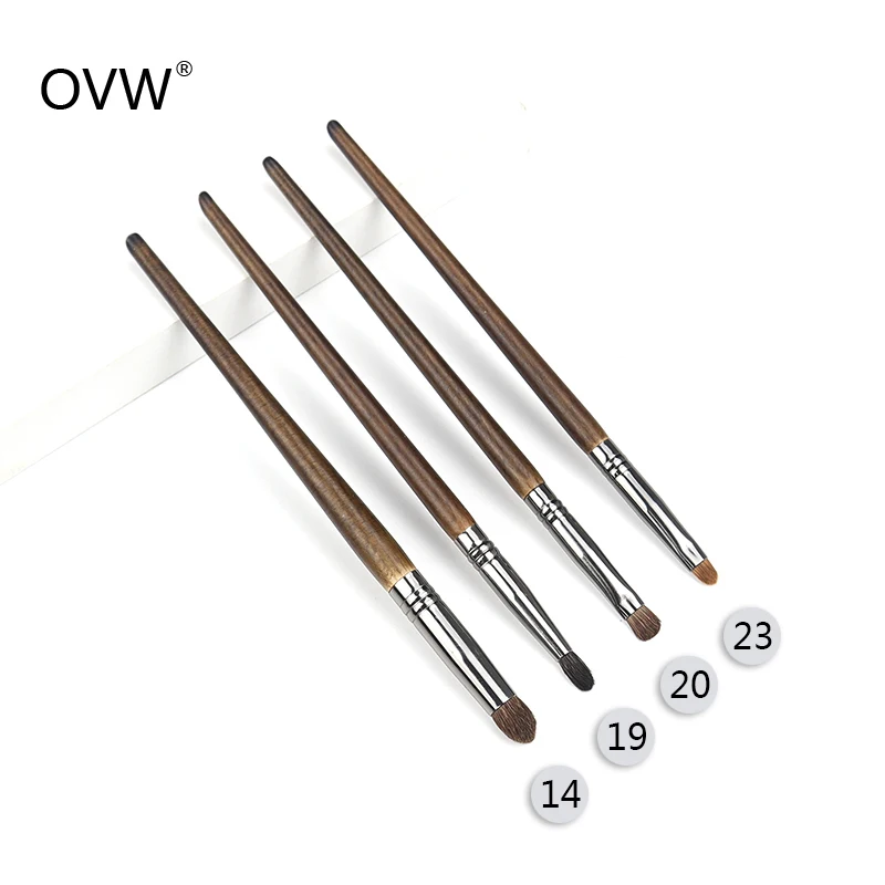 

OVW Point Shader Eye Brush Set Horse Hair Tapered Smudge Crease Blending Eyeshadow Brushes Makeup Set brochas de maquillaje 4pcs