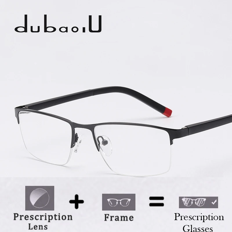 

Alloy Prescription Eyeglasses Optical Bifocal Progressive Photochromic Anti Blue Clear Lens Prescription Glasses For Men HQ04-21