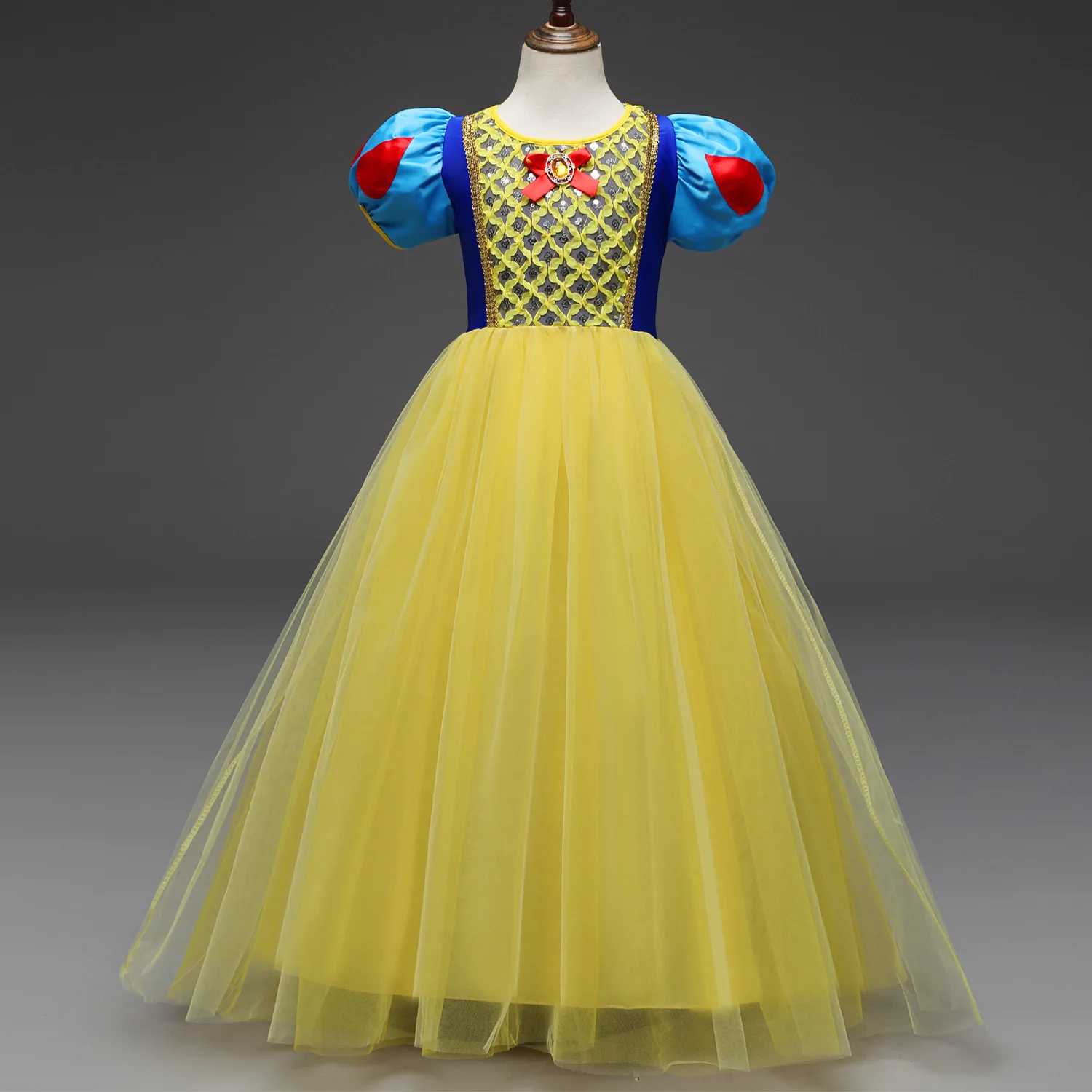 

Snow White Princess Dress Kids Girls Dress Party Wear Costume for Children Wedding Dress Formal Gown Girls Prom Clothes 3-10Y