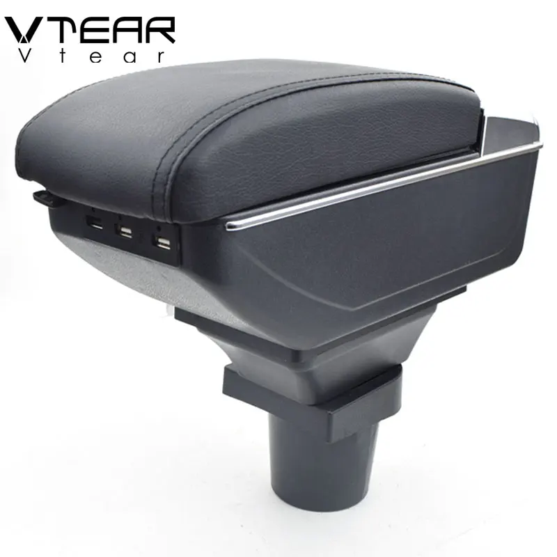 Vtear USB interface arm rest car-styling For mitsubishi colt armrest interior storage box center console accessories 2008 2007