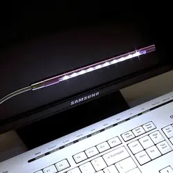 USB светодиодный ночник гибкий 5 в ноутбук для подсветки клавиатуры Освещение USB светодиодный настольный светильник