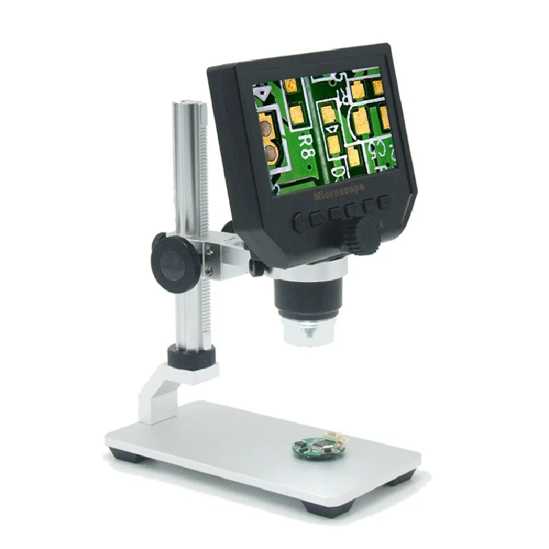 

G600 Portable LCD Digital Microscope HD LCD Screen Can lift Camera video Walkie Talkie Repair Tool equipment